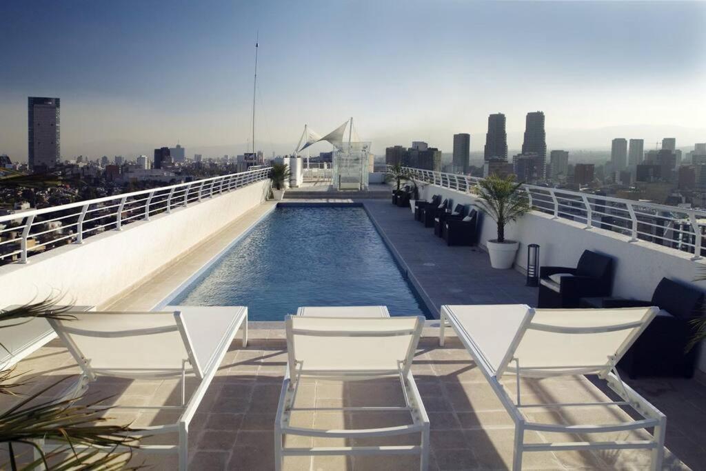 Appartement Polanco Pool Amazing View Gym Parking à Mexico Extérieur photo